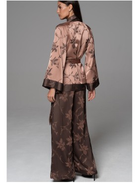 Комплект-тройка из жаккардового шёлка Mia-Amore SHEILA 4896, Цвет: кофейный, Размеры: 2XL, изображение 4