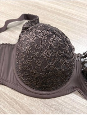 Бюстгальтер полумягкий Simona M 900 шоколад, Цвет: шоколад, Размеры: 75F, изображение 4