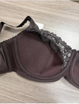 Бюстгальтер полумягкий Simona M 900 шоколад, Цвет: шоколад, Размеры: 75F, изображение 5