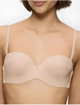 Гладкий бюстгальтер бандо Triumph BODY MAKE-UP ESSENTIALS WDP бежевый, Цвет: бежевый, Размеры: 70E