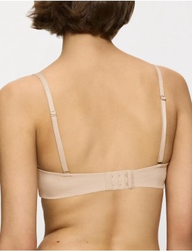 Гладкий бюстгальтер бандо Triumph BODY MAKE-UP ESSENTIALS WDP бежевый, Цвет: бежевый, Размеры: 70E, изображение 2