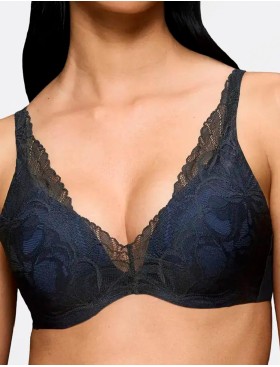 Бюстгальтер на поролоне Triumph BODY MAKE-UP ILLUSION LACE WP чёрный, Цвет: чёрный, Размеры: 70B