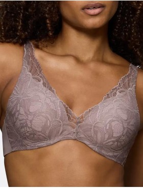 Бюстгальтер на поролоне Triumph BODY MAKE-UP ILLUSION LACE WP серый, Цвет: серый, Размеры: 70C