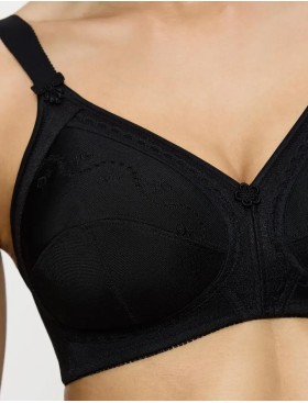 Бюстгальтер без косточек Triumph DOREEN + COTTON 01 N чёрный, Цвет: чёрный, Размеры: 100B, изображение 3