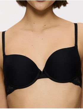 Бюстгальтер пуш-ап Triumph LOVELY MICRO WHUM чёрный, Цвет: чёрный, Размеры: 70B