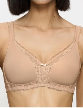 Бюстгальтер без косточек Triumph MODERN LACE+COTTON N бежевый, Цвет: бежевый, Размеры: 75A