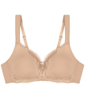 Бюстгальтер без косточек Triumph MODERN LACE+COTTON N бежевый, Цвет: бежевый, Размеры: 75A, изображение 5