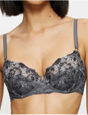 Бюстгальтер из тюля с вышивкой Triumph SENSUAL SPOTLIGHT W, Цвет: серый, Размеры: 70E