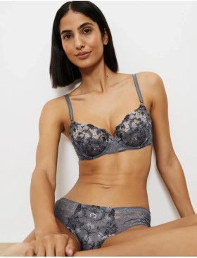 Бюстгальтер из тюля с вышивкой Triumph SENSUAL SPOTLIGHT W, Цвет: серый, Размеры: 70E, изображение 4