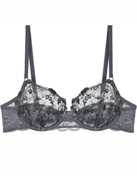 Бюстгальтер из тюля с вышивкой Triumph SENSUAL SPOTLIGHT W, Цвет: серый, Размеры: 70E, изображение 5