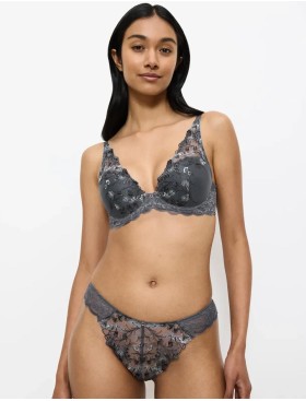 Кружевные трусы бразилиана Triumph SENSUAL SPOTLIGHT highleg brazilian, Цвет: серый, Размеры: XS, изображение 4