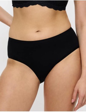 Хлопковые трусы слипы Triumph SENSE OF COTTON midi чёрный, Цвет: чёрный, Размеры: XS