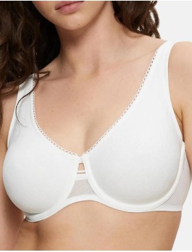 Бюстгальтер-минимайзер Triumph WILD ROSE SENSATION W01 белый шёлк, Цвет: белый шёлк, Размеры: 75D