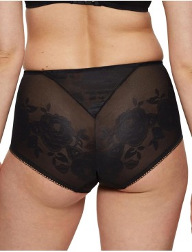 Высокие трусы Triumph WILD ROSE SENSATION maxi чёрный, Цвет: чёрный, Размеры: S, изображение 2