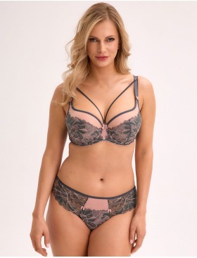 Бюстгальтер полумягкий Gaia 1318 PRIYA PU графит, Цвет: графит, Размеры: 70F, изображение 6