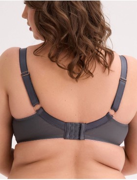 Бюстгальтер полумягкий большого размера Gaia 1318 PRIYA PU maxi графит, Цвет: графит, Размеры: 70K, изображение 2