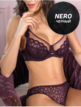 Комплект Leilieve ATTRACTION мягкая+бразилиана M8757 nero, Цвет: nero (черный), Размеры: 80D