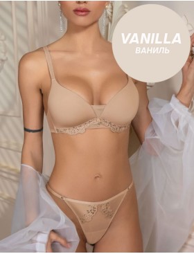 Комплект Leilieve TENDERNESS триангул+стринги M8039 vanilla, Цвет: vanilla (ваниль), Размеры: 80B