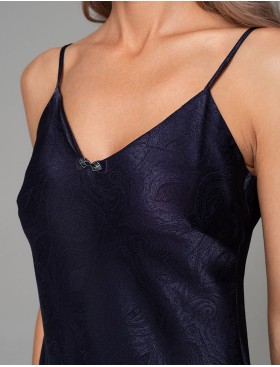 Сорочка из жаккардового шёлка Mia-Amore ANORA 4800 темно-синий, Цвет: темно-синий, Размеры: 2XL, изображение 3