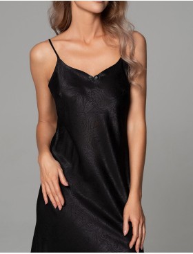 Сорочка с жаккадовым узором Mia-Amore ANORA 4804 черный, Цвет: черный, Размеры: 2XL, изображение 2