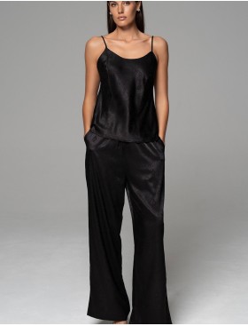 Шёлковая пижама-тройка Mia-Amore ANORA 4805 черный, Цвет: черный, Размеры: 2XL, изображение 2