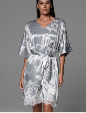 Туника из натурального шёлка Mia-Amore ARABEL 4357 серебристый, Цвет: серебристый, Размеры: 2XL/3XL