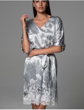 Туника из натурального шёлка Mia-Amore ARABEL 4357 серебристый, Цвет: серебристый, Размеры: 2XL/3XL, изображение 4