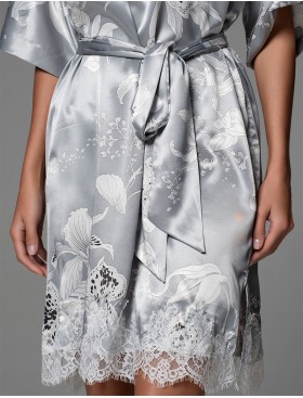 Туника из натурального шёлка Mia-Amore ARABEL 4357 серебристый, Цвет: серебристый, Размеры: 2XL/3XL, изображение 2