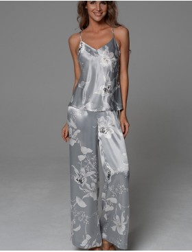 Комплект-тройка из шёлка Mia-Amore ARABEL 4776 серебристый, Цвет: серебристый, Размеры: 2XL, изображение 2