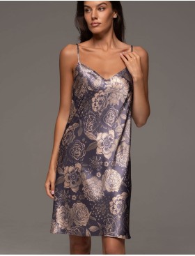 Шёлковая сорочка Mia-Amore GIOCONDA 4680, Цвет: мультицвет, Размеры: 2XL