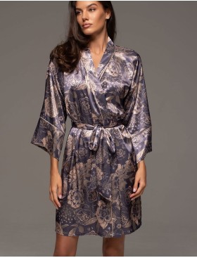 Короткий халат-кимоно Mia-Amore GIOCONDA 4683, Цвет: мультицвет, Размеры: 2XL/3XL, изображение 4