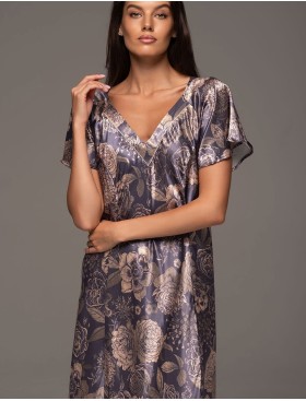 Длинная расклешенная сорочка Mia-Amore GIOCONDA 4688, Цвет: мультицвет, Размеры: 2XL