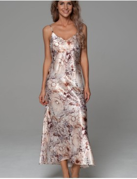 Длинная шёлковая сорочка Mia-Amore LAUREL 4781, Цвет: мультицвет, Размеры: 3XL, изображение 3