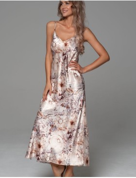 Длинная шёлковая сорочка Mia-Amore LAUREL 4781, Цвет: мультицвет, Размеры: 3XL, изображение 4