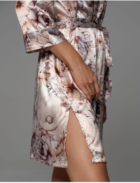 Шёлковая рубашка-халат Mia-Amore LAUREL 4784, Цвет: мультицвет, Размеры: 3XL, изображение 3