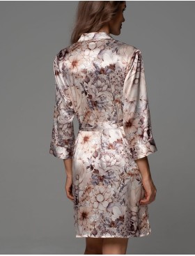 Шёлковая рубашка-халат Mia-Amore LAUREL 4784, Цвет: мультицвет, Размеры: 3XL, изображение 2