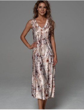 Шёлковая сорочка с рельефами Mia-Amore LAUREL 4788, Цвет: мультицвет, Размеры: 3XL