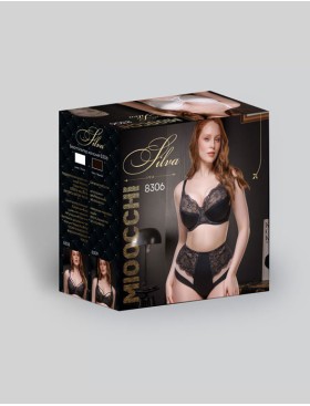 Бюстгальтер с поролоном Mioocchi SILVA 8306 peonia d argento, Цвет: peonia d argento (пион), Размеры: 90B, изображение 5