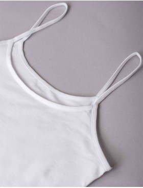 Хлопковая майка на тонких бретелях Sielei NATURAL COTTON 1430 bianco, Цвет: bianco (белый), Размеры: XS, изображение 5