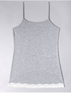 Хлопковая майка-топ Sielei NATURAL COTTON 1432 grigio melange, Цвет: grigio melange, Размеры: XL, изображение 5