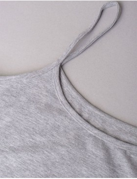 Хлопковая майка-топ Sielei NATURAL COTTON 1432 grigio melange, Цвет: grigio melange, Размеры: XL, изображение 6