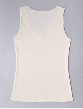 Хлопковая майка широкие бретели Sielei NATURAL COTTON 1436 ecru melange, Цвет: ecru melange, Размеры: XS, изображение 4