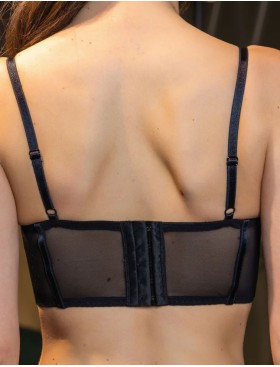 Комплект Sielei BELOVED бюстье+стринги 7861B+7863 nero, Цвет: nero (черный), Размеры: 75B, изображение 4