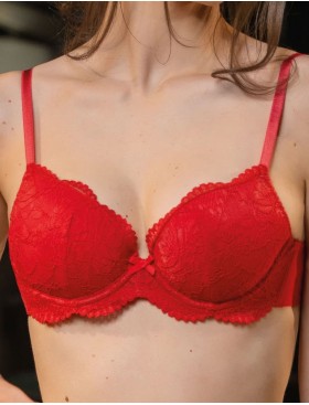 Комплект Sielei балконет+слипы DELICE 78525B rosso, Цвет: rosso (красный), Размеры: 75B, изображение 5