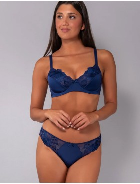 Комплект Sielei PRECIOUS мягкая чашка+слипы 78305C blu, Цвет: blu (синий), Размеры: 75C, изображение 8