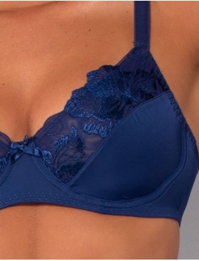 Комплект Sielei PRECIOUS мягкая чашка+слипы 78305C blu, Цвет: blu (синий), Размеры: 75C, изображение 4