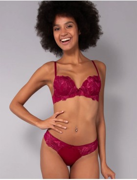 Комплект Sielei PRECIOUS балконет+слипы 78325B cherry, Цвет: cherry (вишня), Размеры: 90B, изображение 4