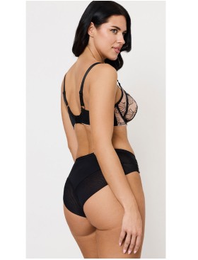 Трусы бразилиана Subtille FREYA brazilian, Цвет: черный+бежевый, Размеры: 2XL, изображение 4