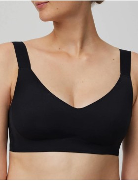 Гладкий бюстгальтер без косточек Ysabel Mora 10059 BASIC черный, Цвет: черный, Размеры: L