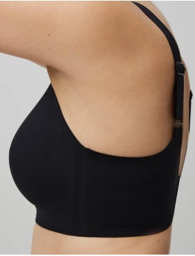 Гладкий бюстгальтер без косточек Ysabel Mora 10059 BASIC черный, Цвет: черный, Размеры: L, изображение 3